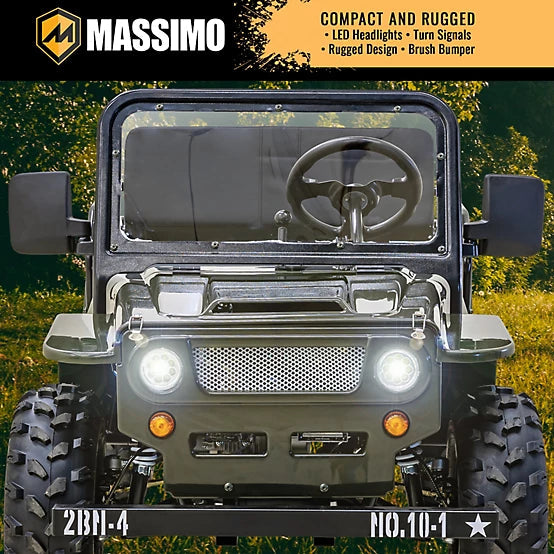 125cc Mini Jeep | Willys Edition | 3-Speed | Off Road | Gasoline Engine